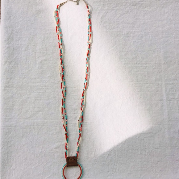 Handcrafted Peyote Beaded Circle Necklace Or Eyeglass Holder Necklace - Picture 5 of 6